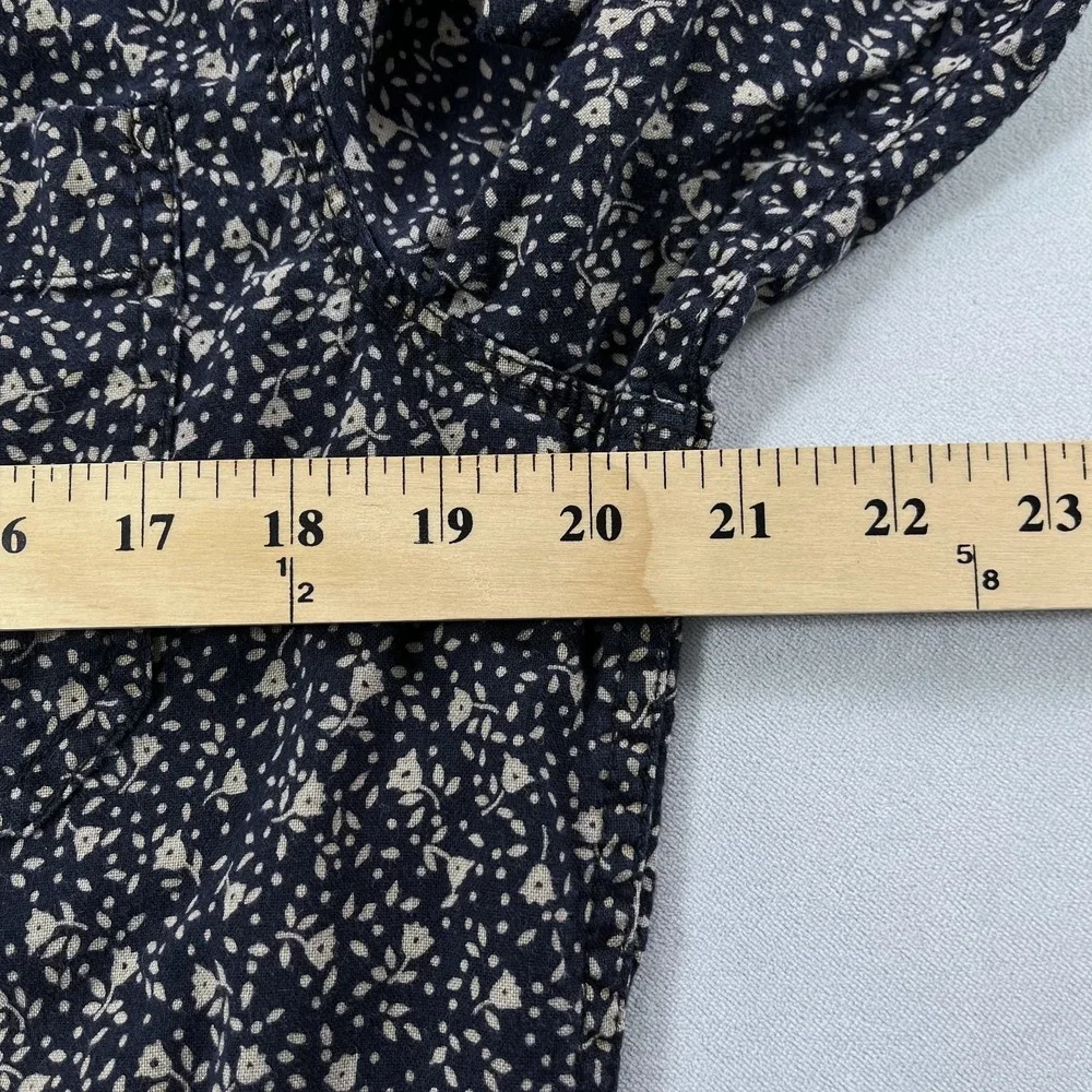 Denim & Supply‎ Ralph Lauren Shirt Men Medium Navy Micro Floral Button Up